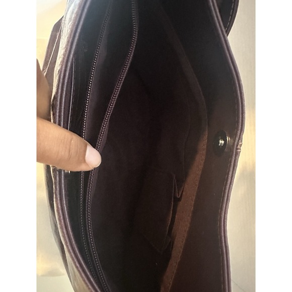 Peca & Pack Collection Purple Leather Shoulderbag - Picture 4 of 12